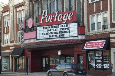 The Portage Theater at 4050 N Milwaukee Avenue