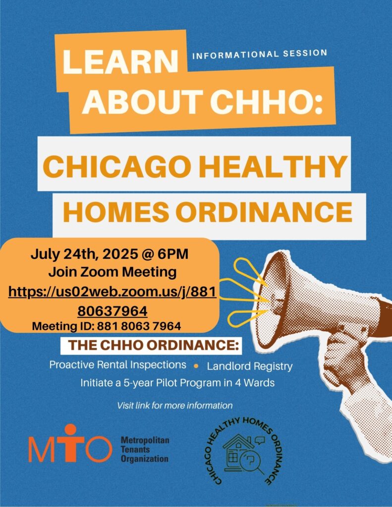 Healthy Homes Training About Ordinance via Zoom on July 24th