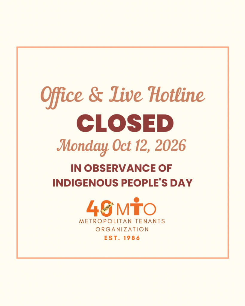 Office CLOSED on Monday, October 12th